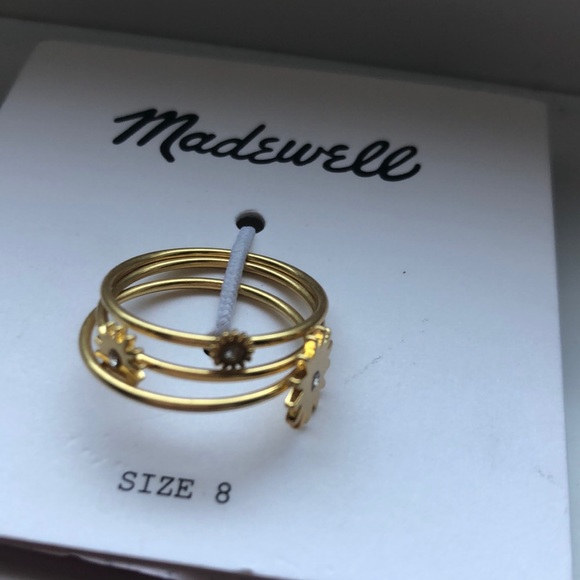 Madewell set of three rings - Picture 2 of 4